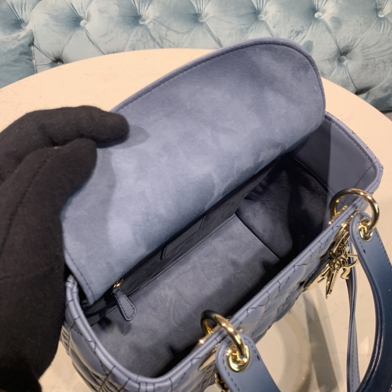 lady D*or my abcD*or handbag indigo blue m