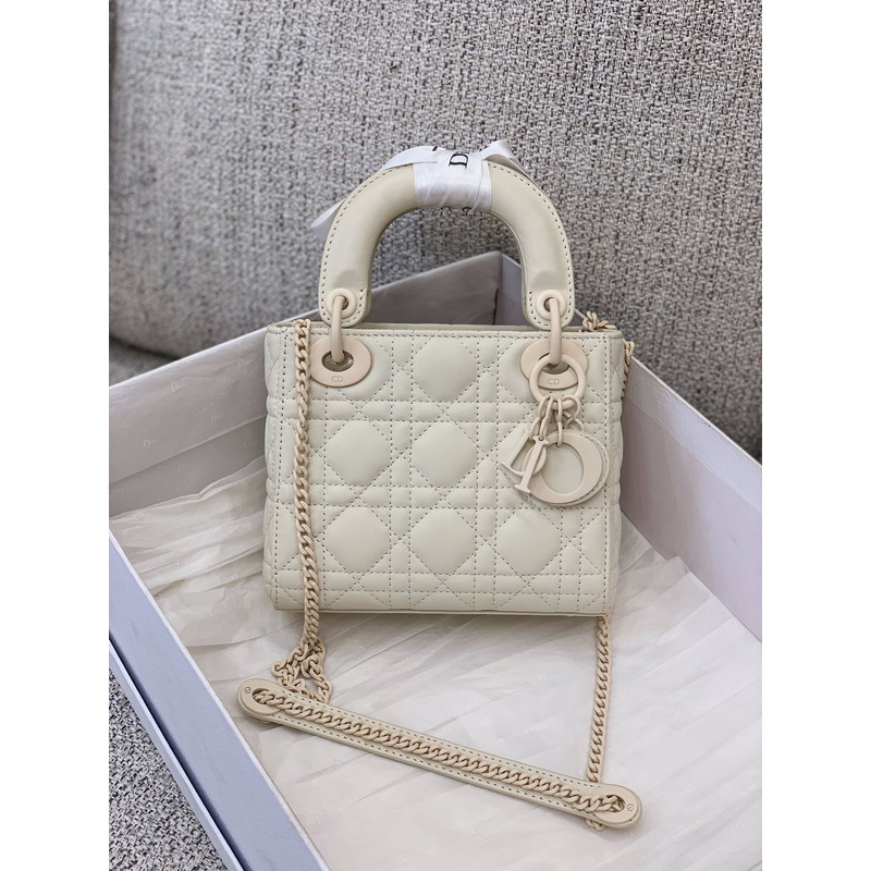 lady D*or my abcD*or handbag white mini