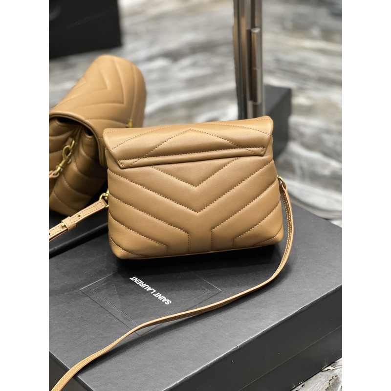 Saint Laurent Loulou Toy Leather Bag Light Tan