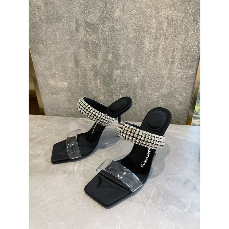 Alexander Wang Rhinestone-embellished Sandals 9cm
