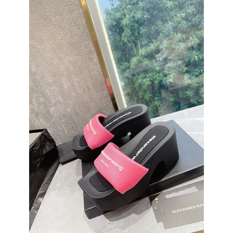 Alexander Wang Nylon Platform Sandals Pink