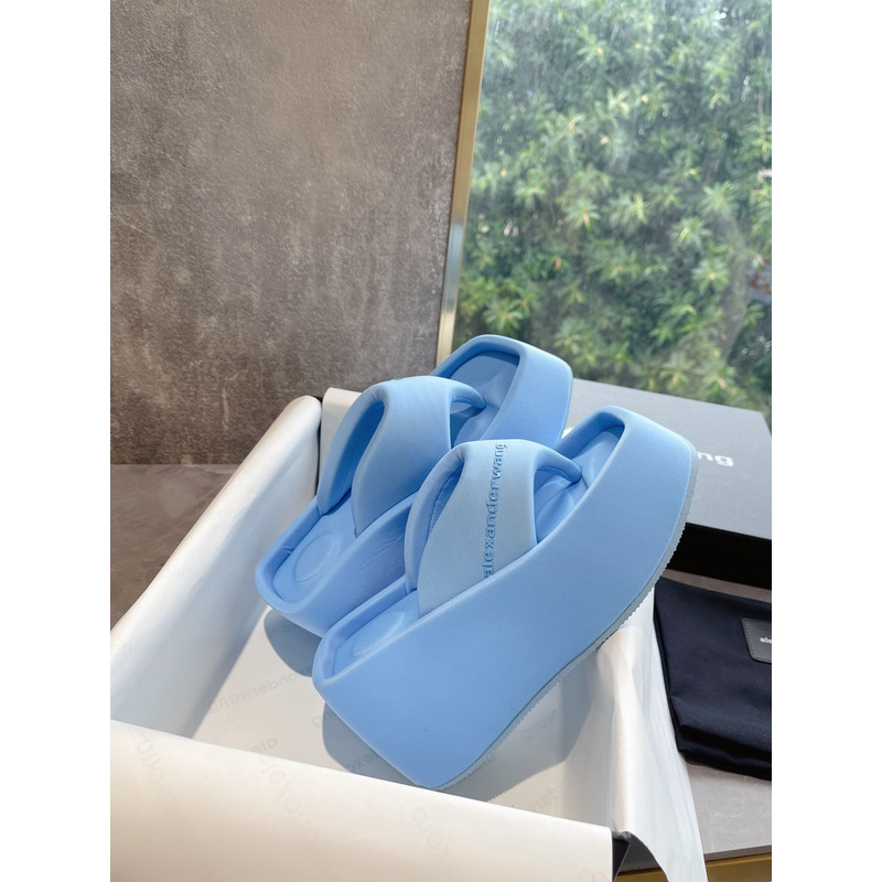 Alexander Wang Platform Slides Blue