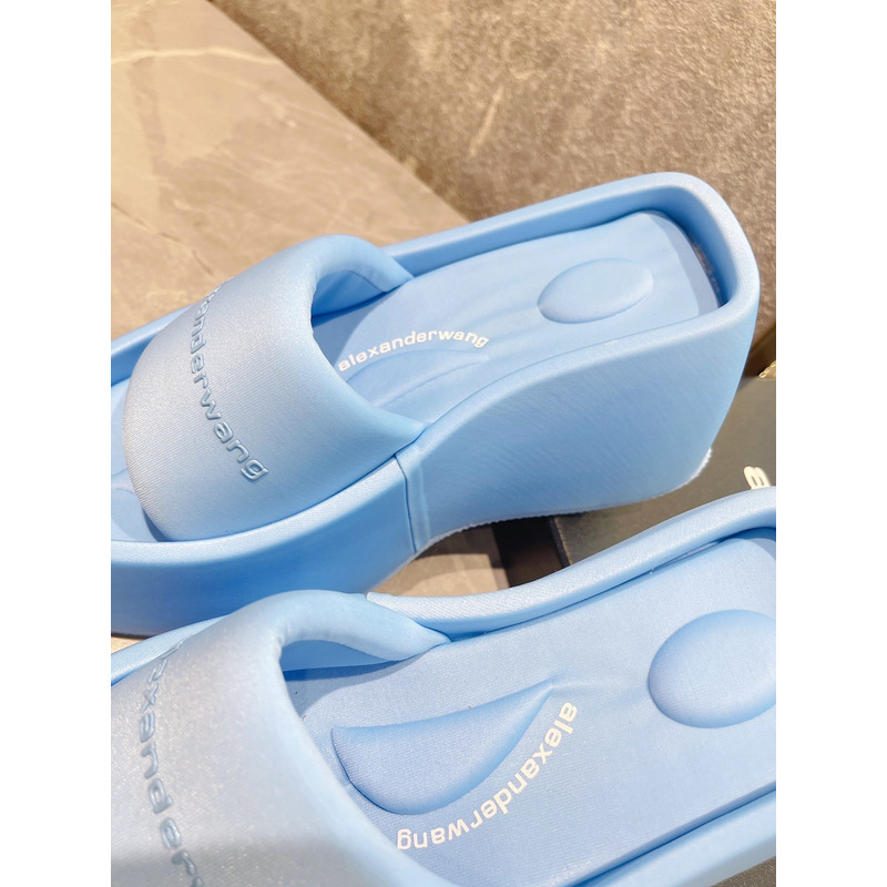 Alexander Wang taji Lycra Platform Sandals Blue