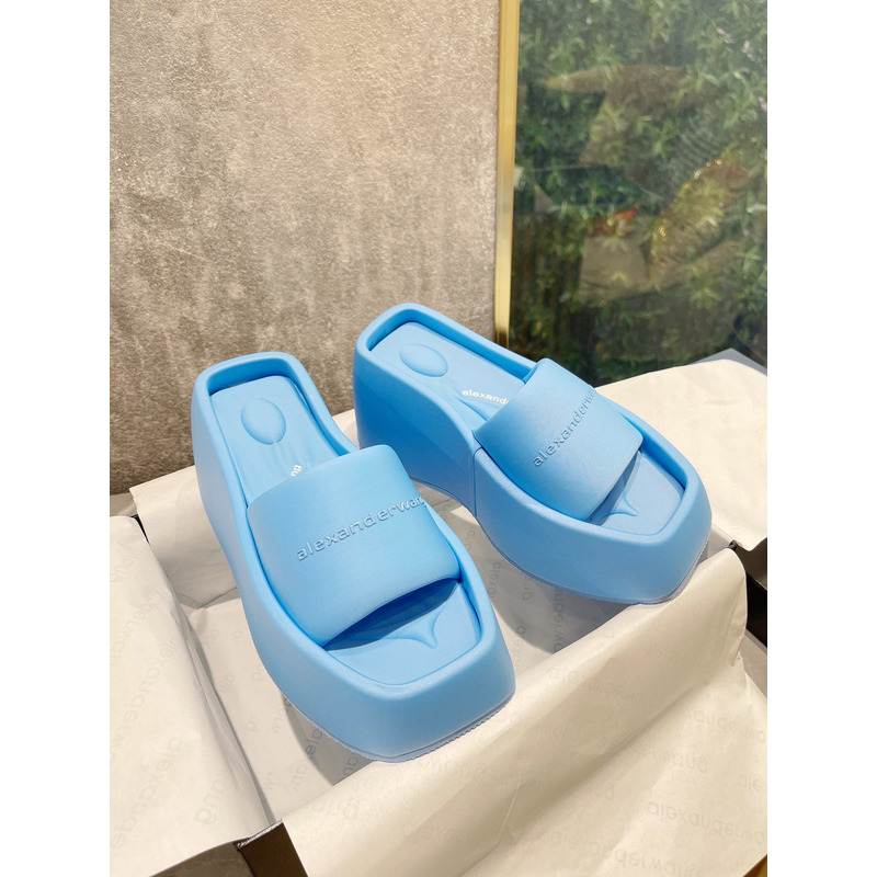 Alexander Wang taji Lycra Platform Sandals Blue