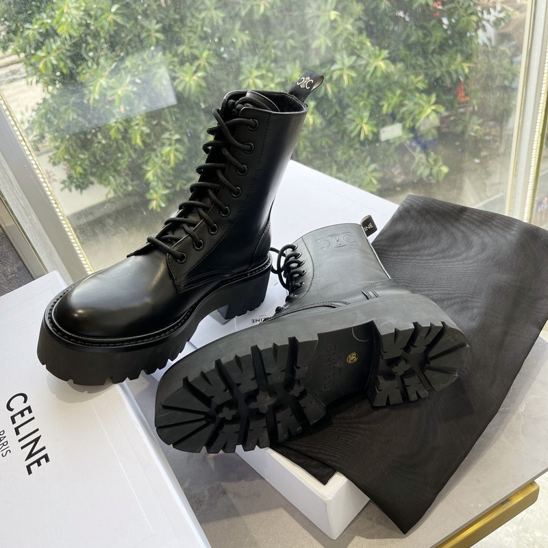 Ce**e bulky lace-up boots black