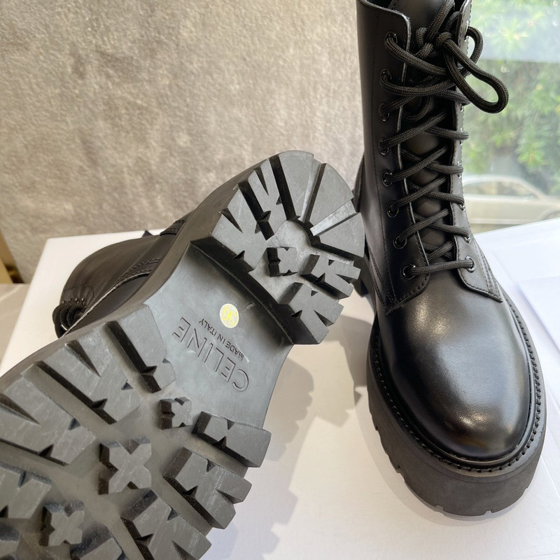 Ce**e bulky lace-up boots black