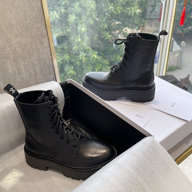 Ce**e bulky lace-up boots black