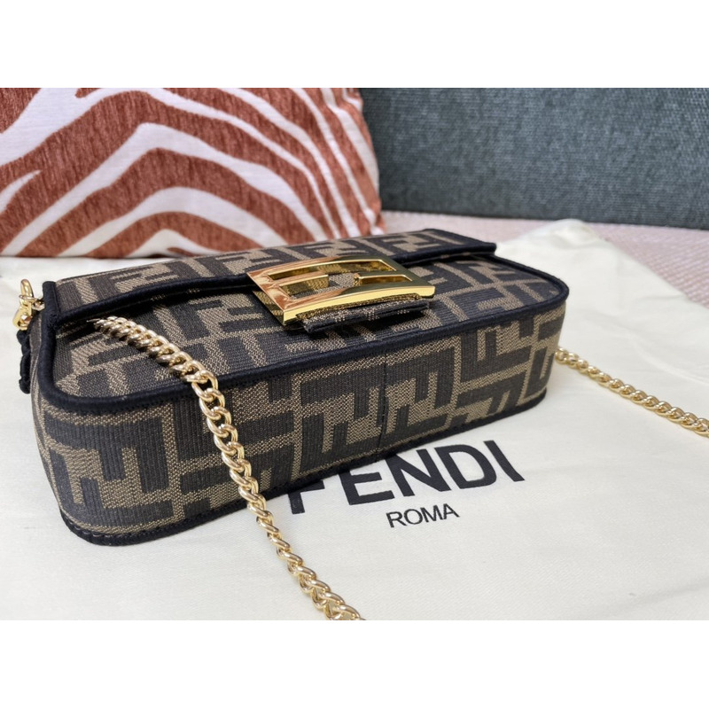 F**di ff motif mini baguette bag