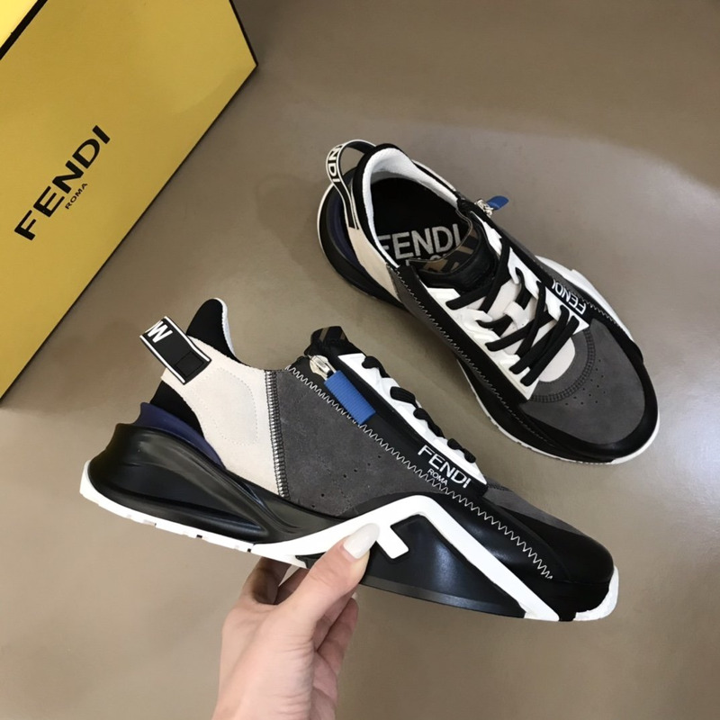 F**di flow running sneakers grey