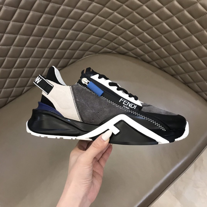 F**di flow running sneakers grey