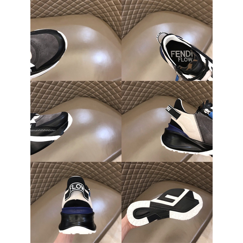 F**di flow running sneakers grey