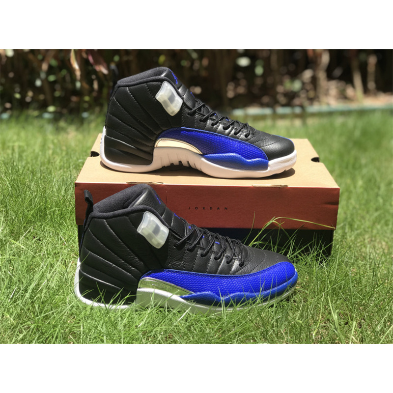 Jordan 12 Hyper Royal Black and Blue