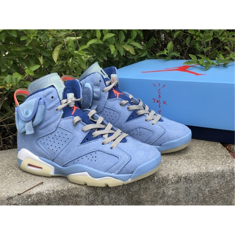 jordan 6&travis scott N0*H carolina blue