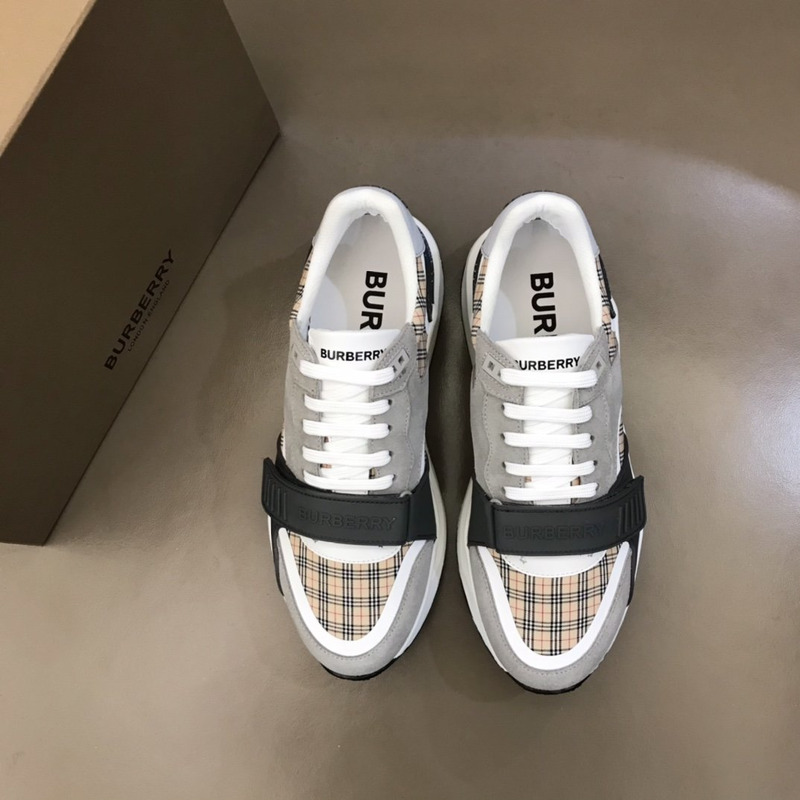 B**rry check sneakers grey