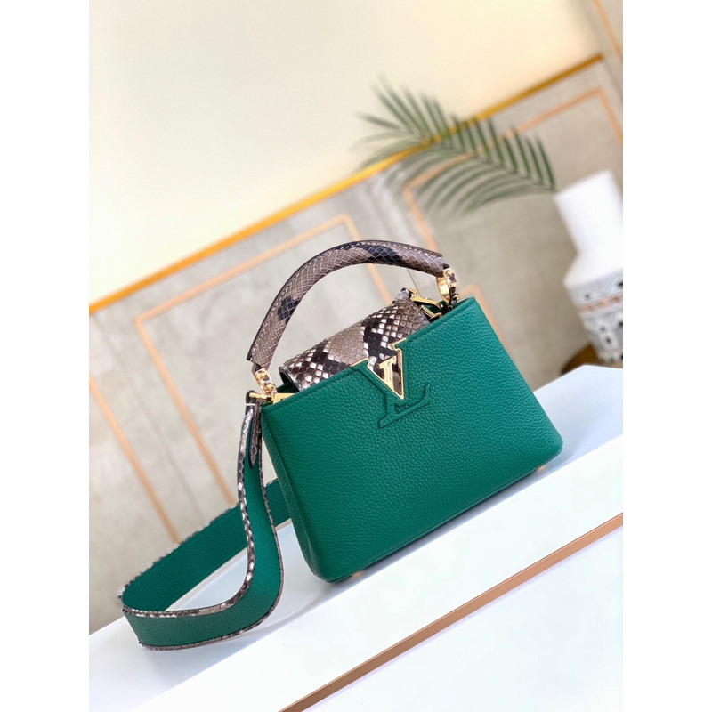 LV Capucines Mini Bag Emeraude