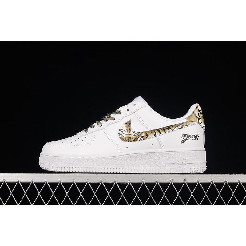 Nike Air Force 1 07 Low ESS White Yellow Brown Tiger CZ0270-108