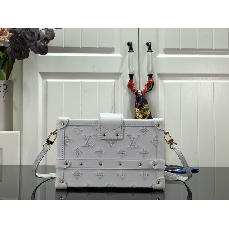 LV Petite Malle Shoulder Bag White