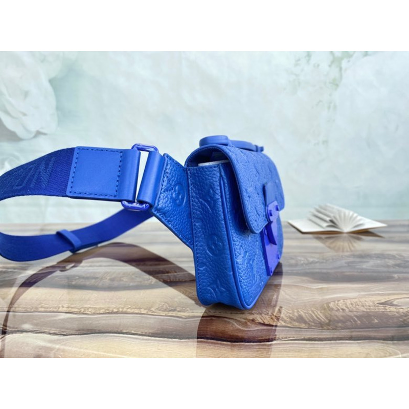 LV  S Lock Sling Bag  Blue M58486