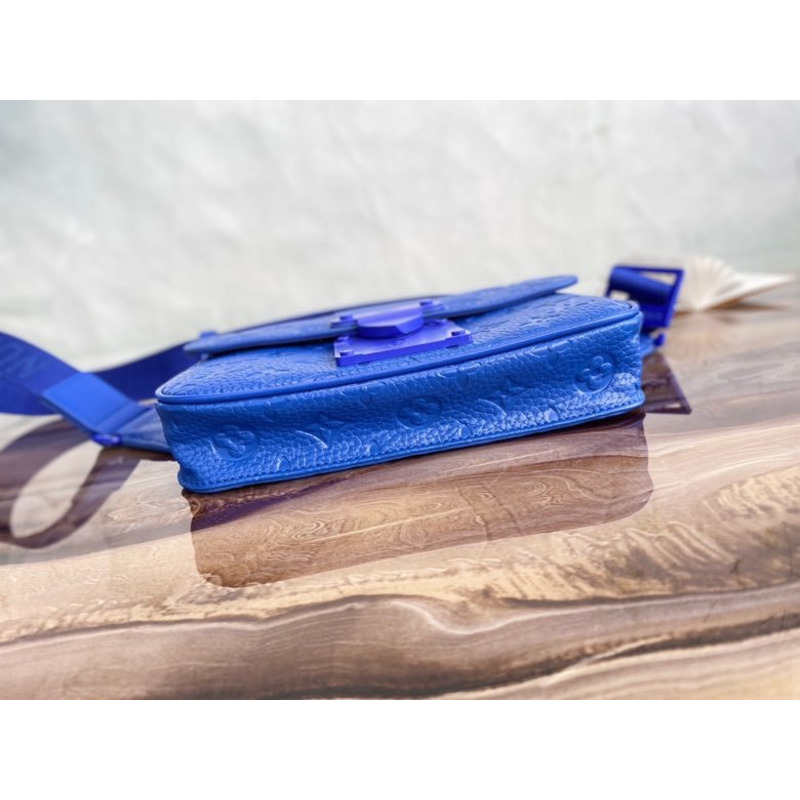 LV  S Lock Sling Bag  Blue M58486