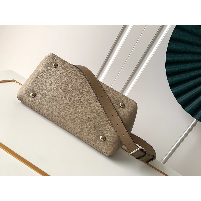 LV Beaubourg Hobo Leather Handbag  Apricot M56073