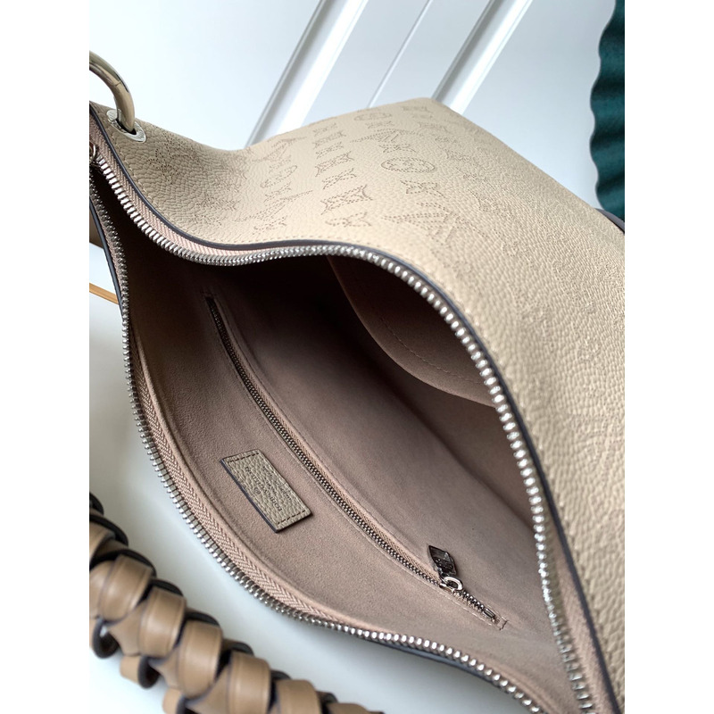 LV Beaubourg Hobo Leather Handbag  Apricot M56073