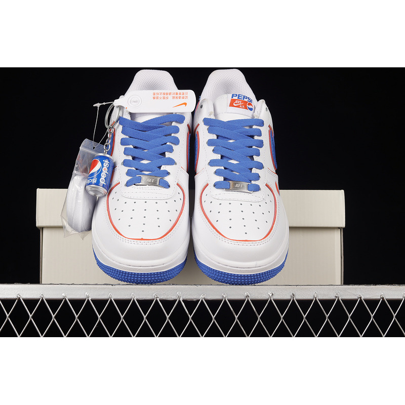 Nike Air Force 1 07 Low LV6 Pepsi Cola White Blue Orange BS8856-113