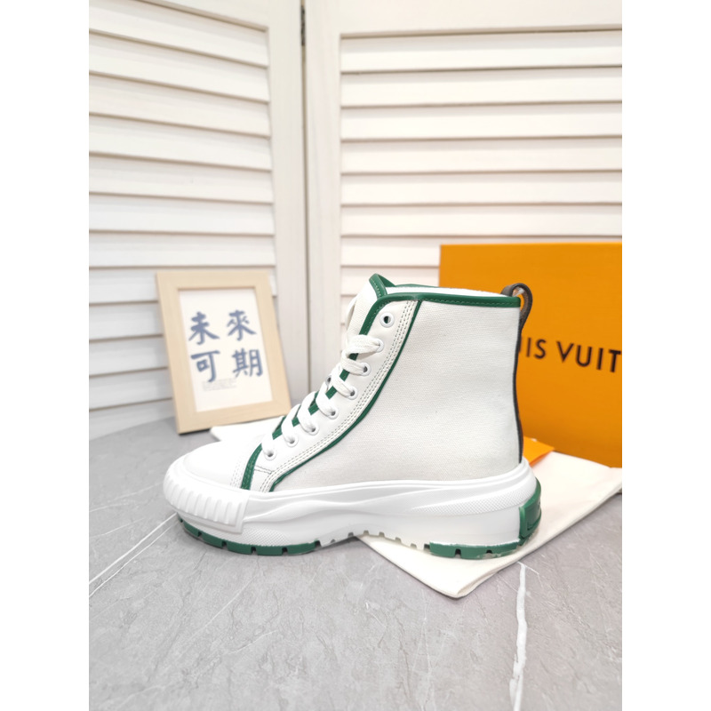 LV Squad High-Top Sneaker Green 1AADAR