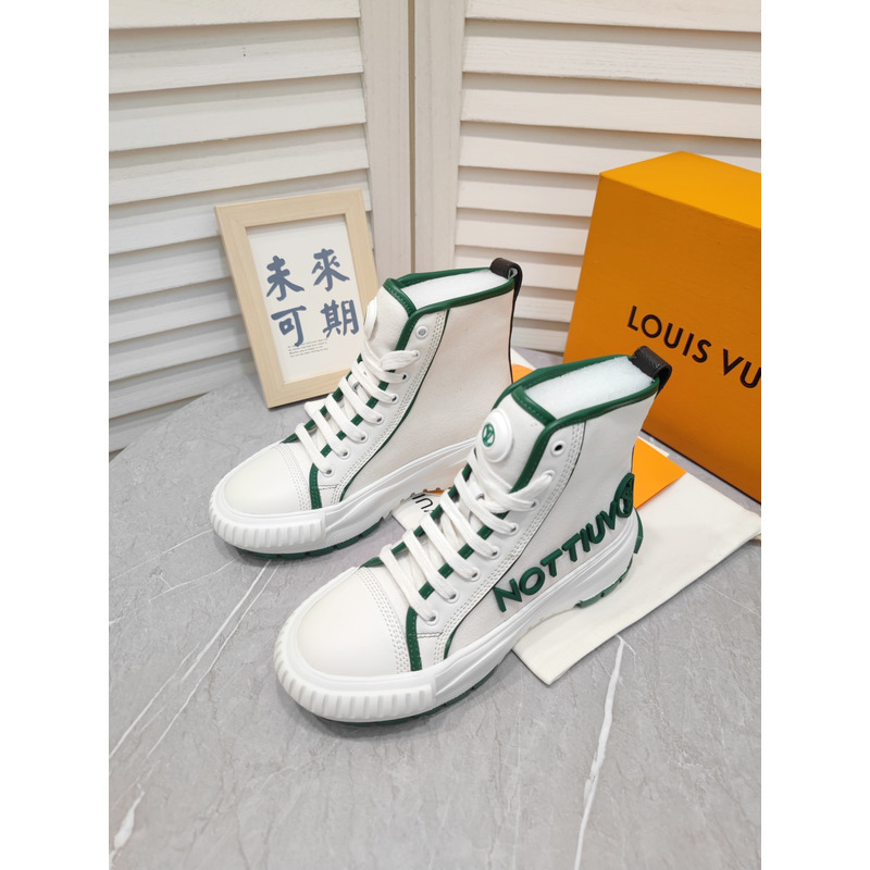 LV Squad High-Top Sneaker Green 1AADAR