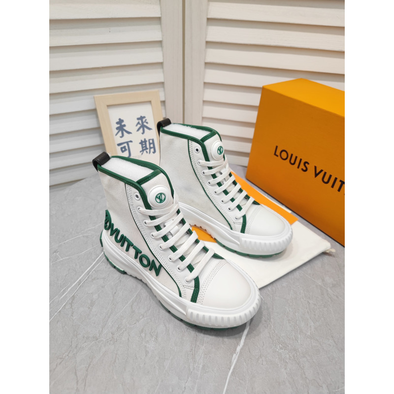 LV Squad High-Top Sneaker Green 1AADAR