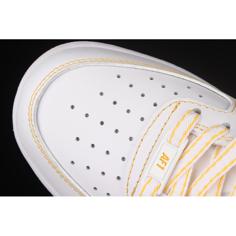 Nike Air Force 1 07 Mid Contrast Stitch White Laser Orange CV1724-902