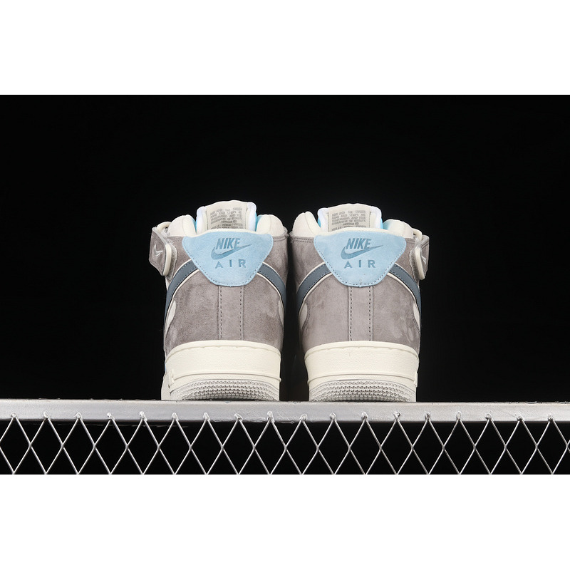 Nike Air Force 1 07 Mid Beige Light Blue Grey AL6896-559
