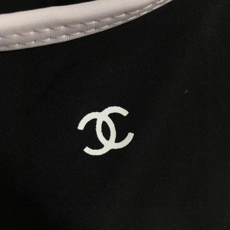 Ch*el swimsuit two piece black