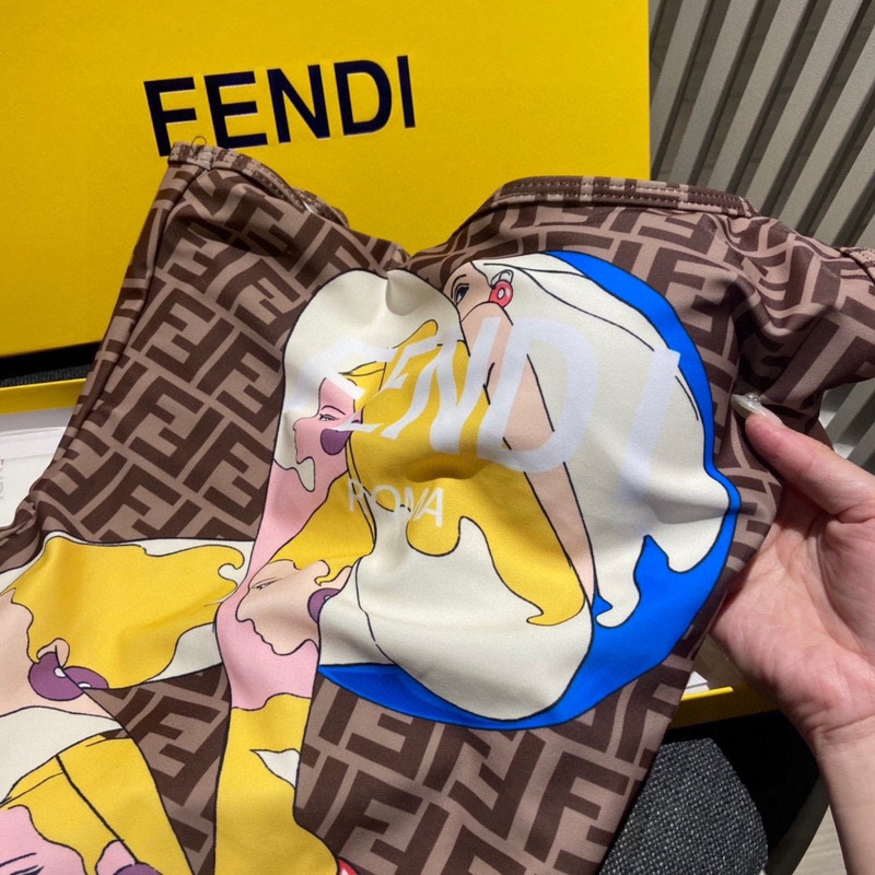 F**di colorblock swimsuit