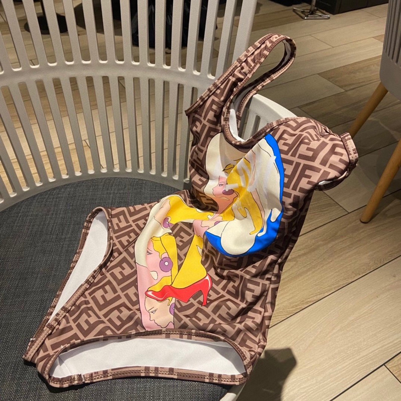 F**di colorblock swimsuit