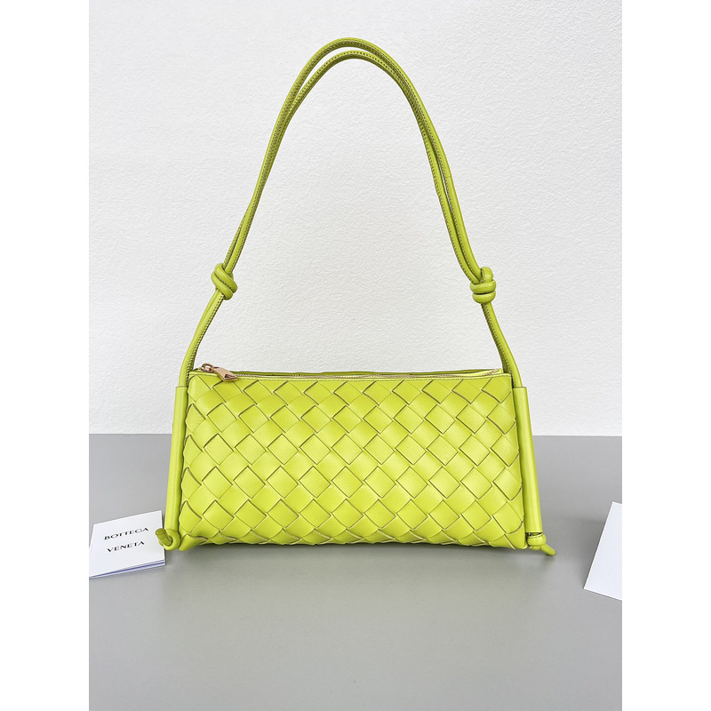 Bo*te*ga ve*ne*ta intreccio nappa mini shoulder bag in green