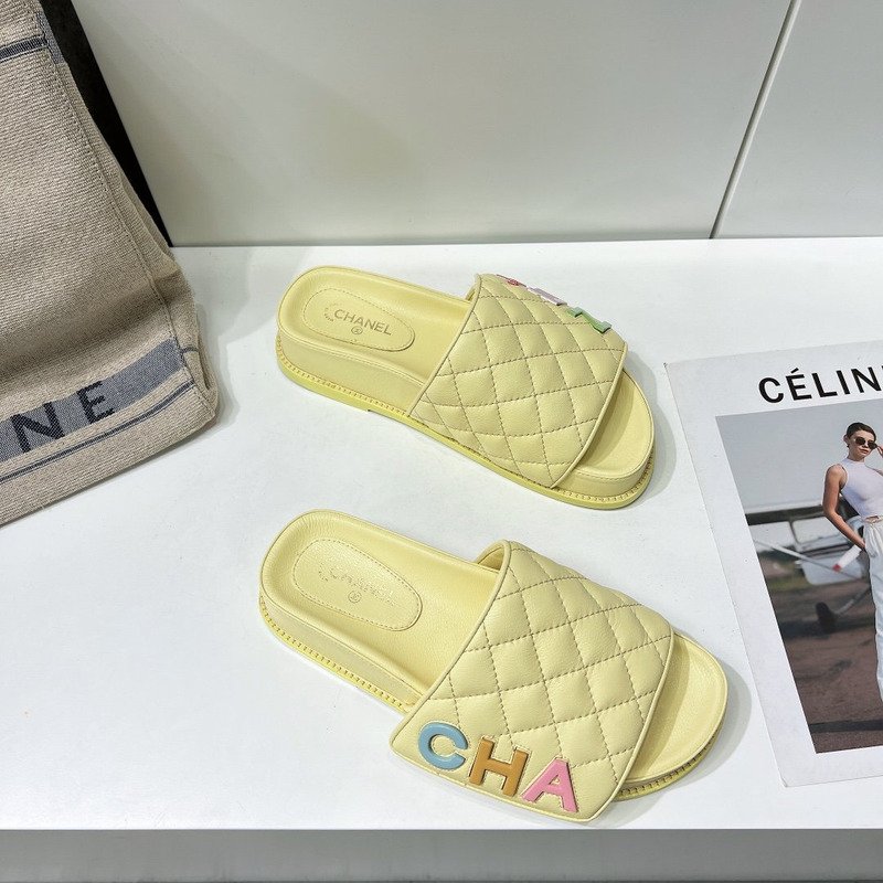 Ch*el multicolor mules yellow