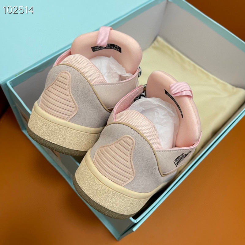 Lanvin Curb Z-Lace Sneakers Pink