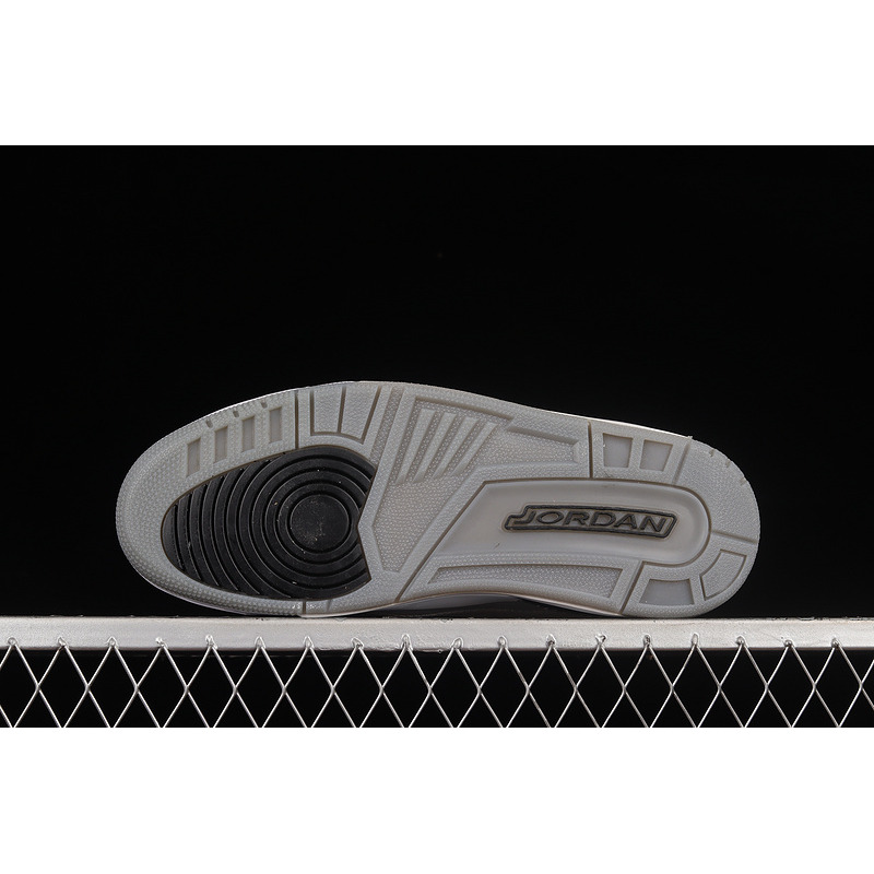 Air Jordan 3 Wolf Grey Sneakers Black and Grey