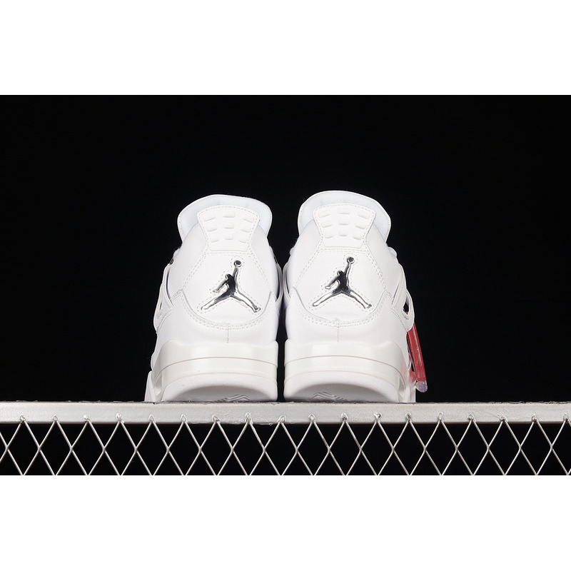 NIKE AIR JORDAN 4 RETRO *PURE MONEY* (WHITE / METALLIC SILVER - PURE PLATINUM)