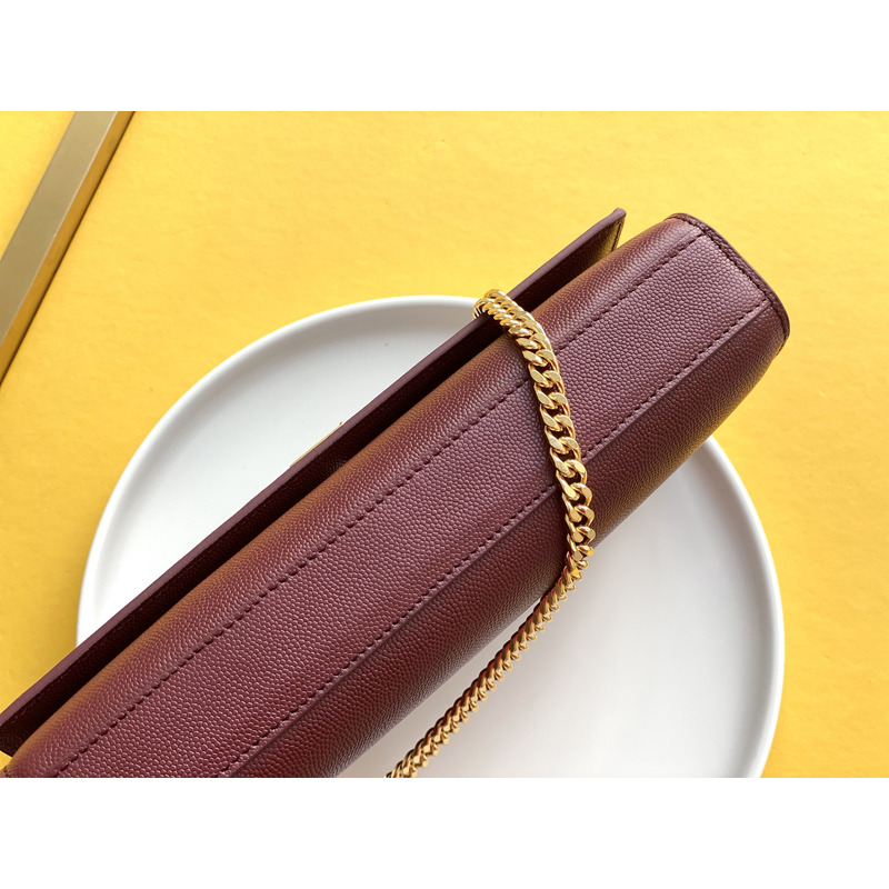 Saint Laurent Kate leather shoulder bag red