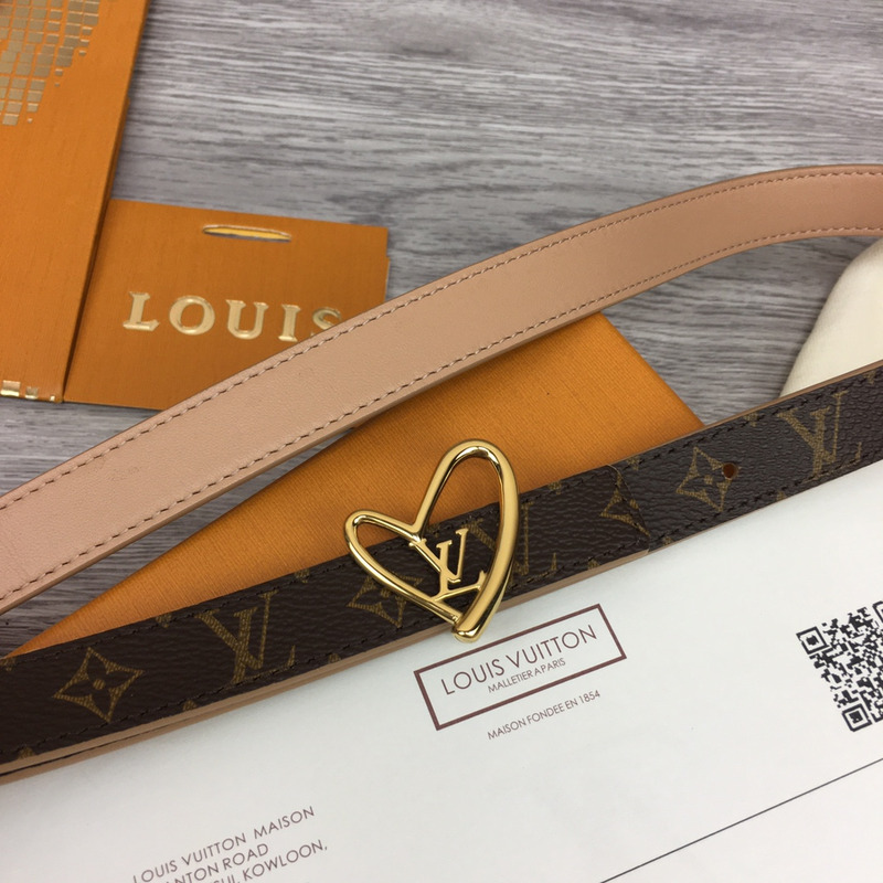 l**is V*t*n fall in love reversible belt monogram black brown