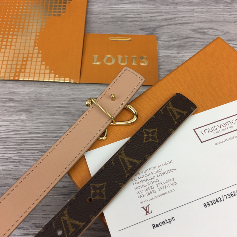 l**is V*t*n fall in love reversible belt monogram black brown