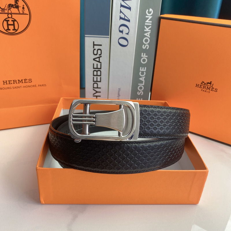 H**mes buckle reversible belt