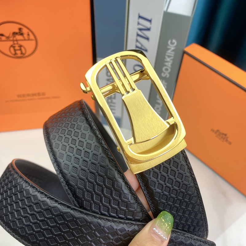 H**mes buckle reversible belt