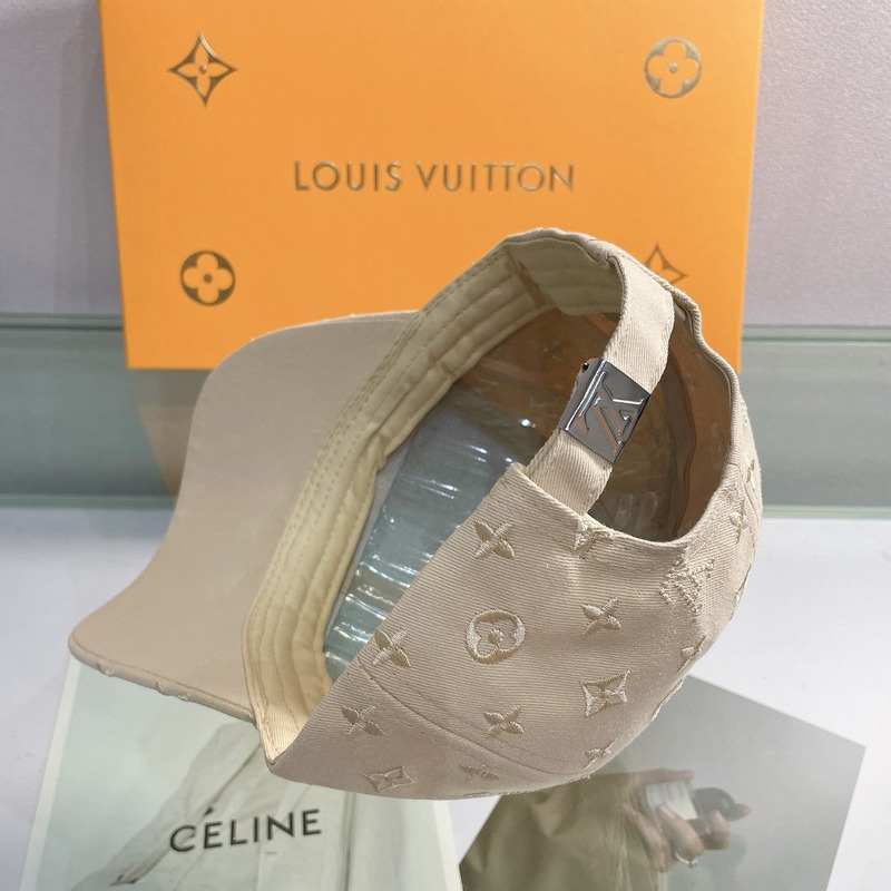 l**is V*t*n embossed monogram hat khaki