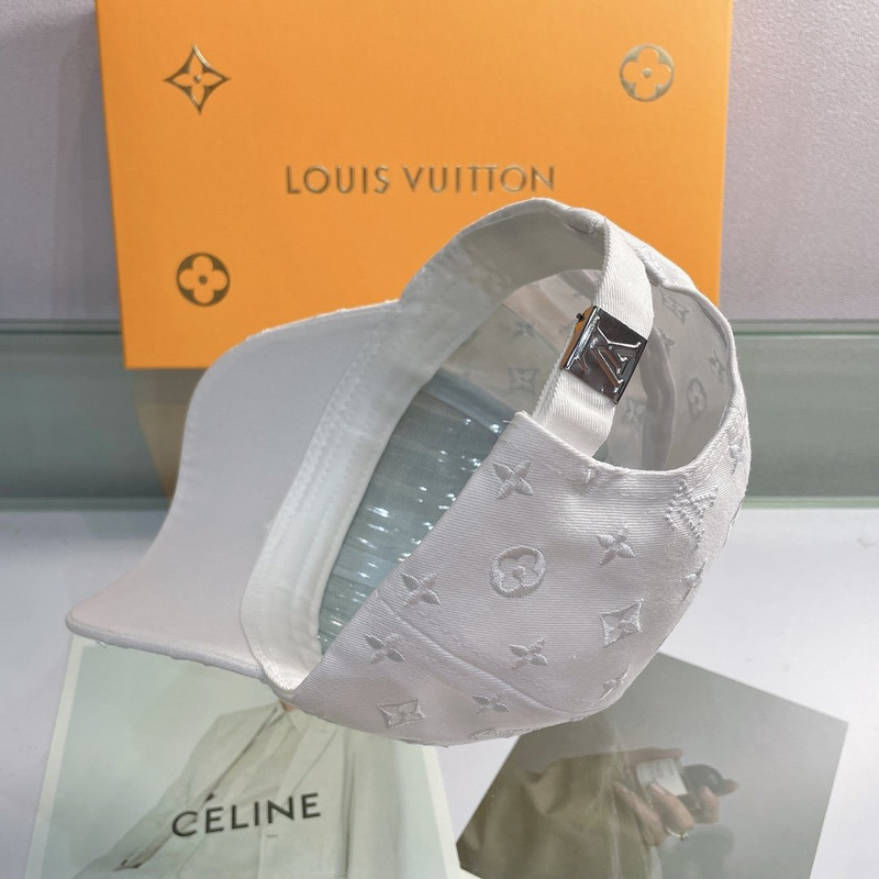 l**is V*t*n embossed monogram hat white