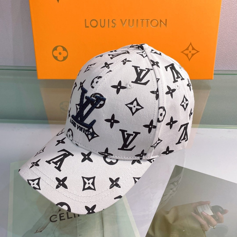 l**is V*t*n embroidered logo hat white