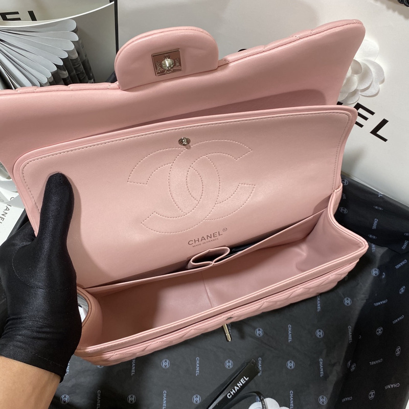 Ch*el  21s Ch*el pink classic flap medium cf25 pink