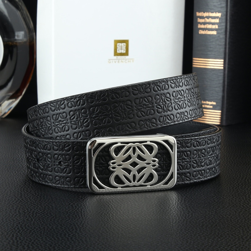 Givenchy Metal Frame Lock Belt Black
