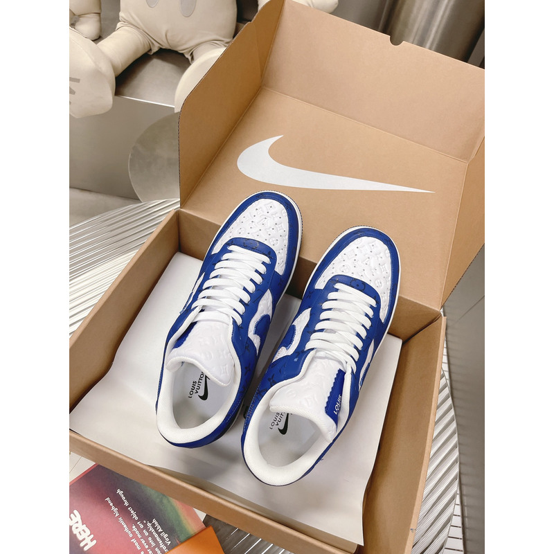 l**is V*t*n x nike air force 1 navy blue